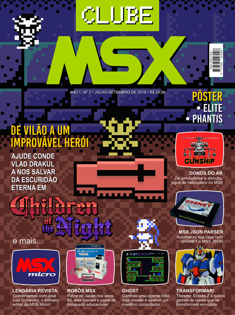 Capa da edição nº 2 da revista Clube MSX.