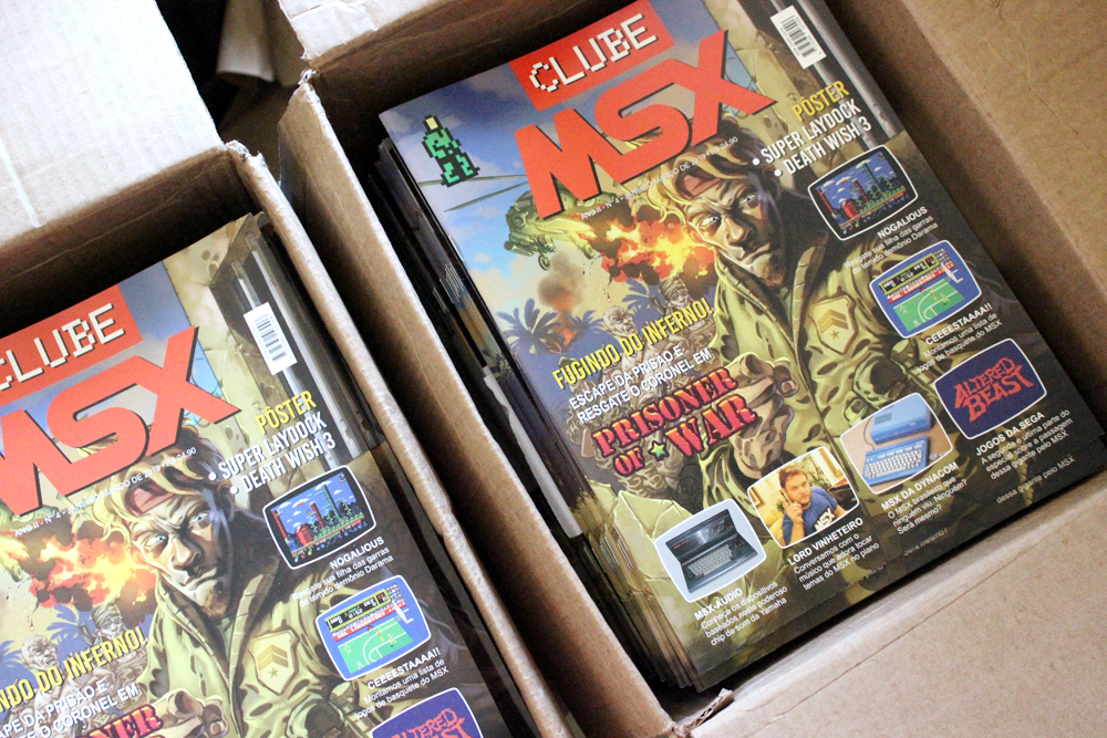 Começaram os envios da Clube MSX #4 | Revista Clube MSX