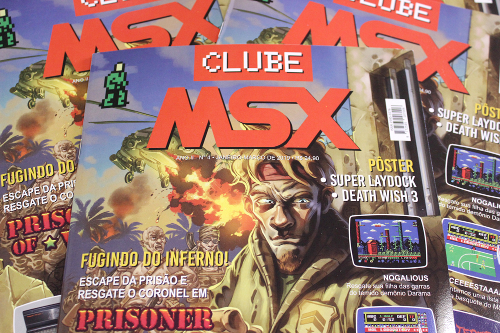 Começaram os envios da Clube MSX #4 | Revista Clube MSX