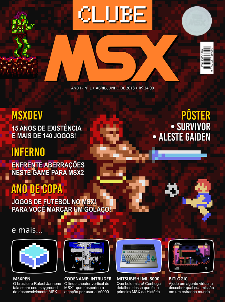 Capa da revista Clube MSX #1 - Edição de Colecionador - Revista Clube MSX