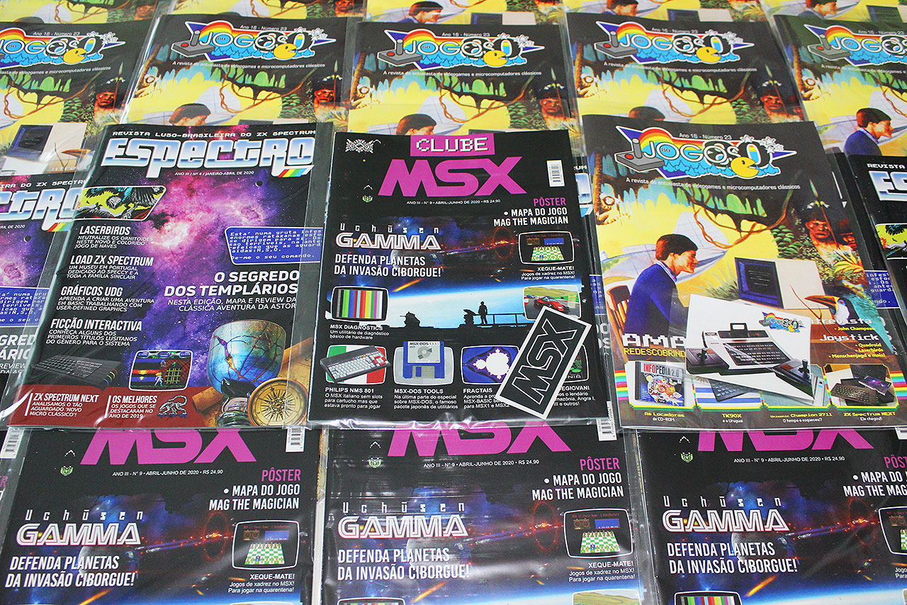 Começaram os envios da Clube MSX #9, Espectro #4 e Jogos 80 nº 23 | Revista Clube MSX