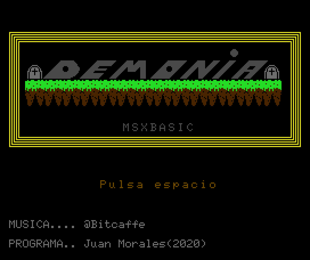 Demonia ganha versão em BASIC para MSX2 | Revista Clube MSX