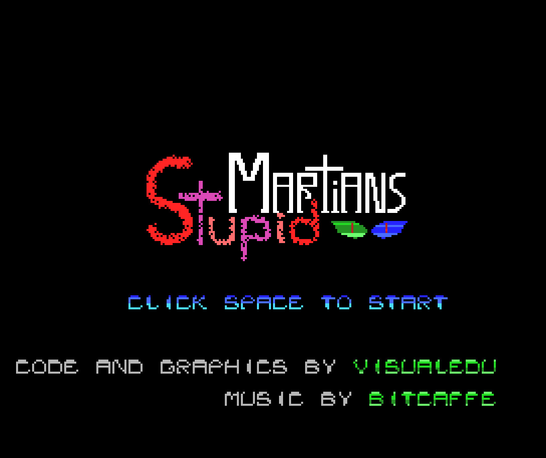 Stupid Martians: oitavo jogo participante na MSXdev'20 | Revista Clube MSX