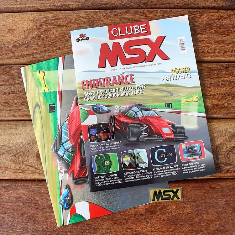 Começaram os envios da revista Clube MSX #10