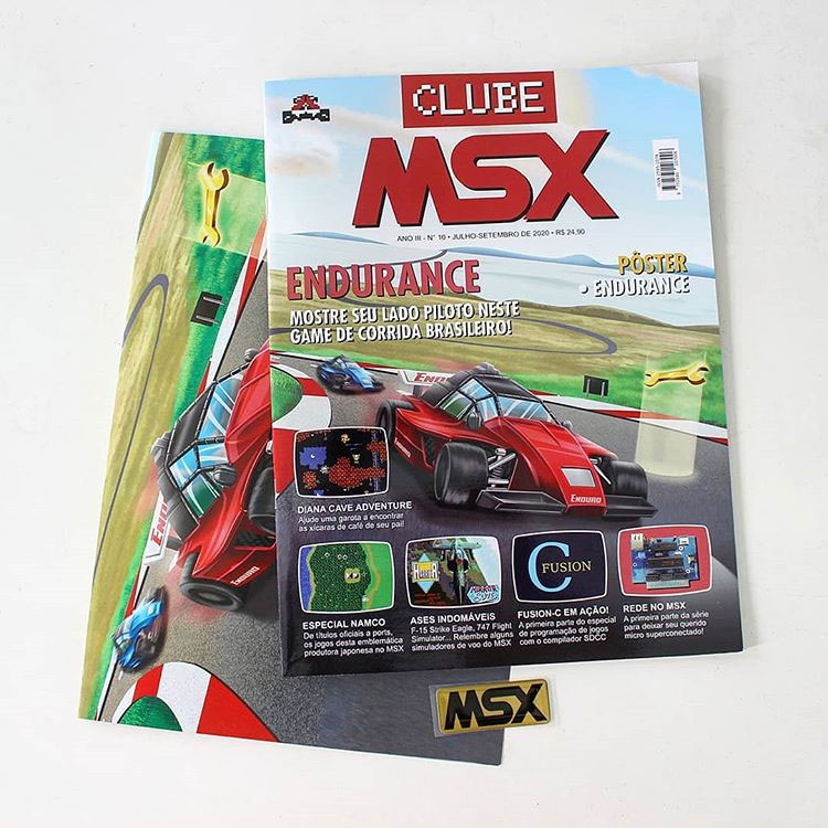 Começaram os envios da revista Clube MSX #10