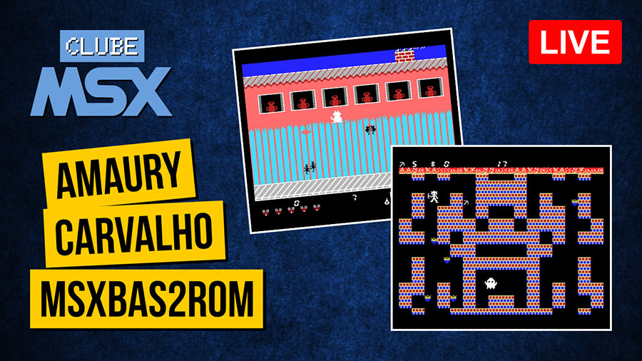 MSXBas2ROM: live da Clube MSX com o autor Amaury Carvalho | Revista Clube MSX