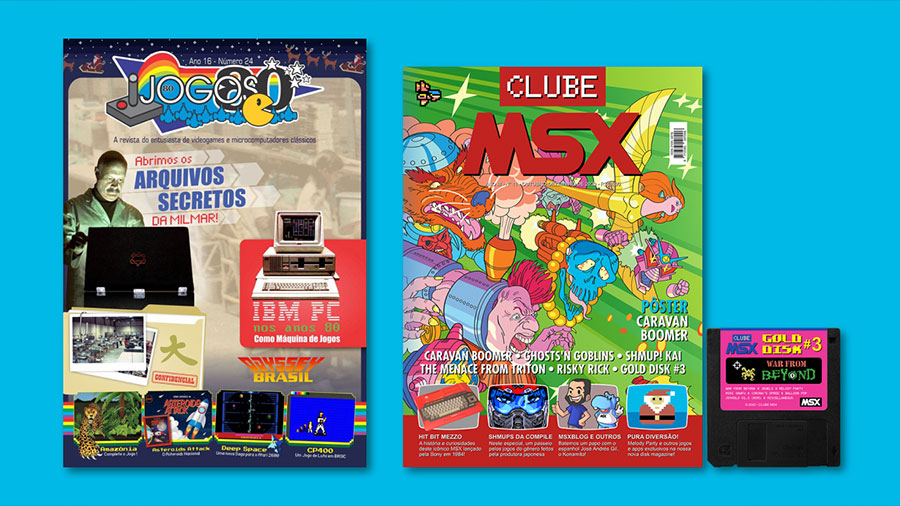 Clube MSX #11, Jogos 80 nº 24 e Gold Disk #3 | Revista Clube MSX