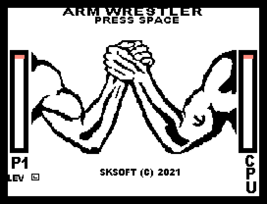 Arm Wrestler: décimo segundo jogo inscrito da MSXdev'21 | Revista Clube MSX