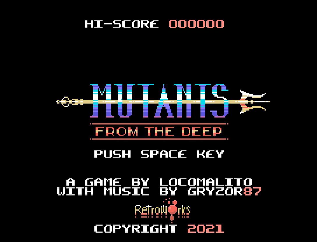 Mutants from the Deep, novo de Locomalito, já disponível para download | Revista Clube MSX