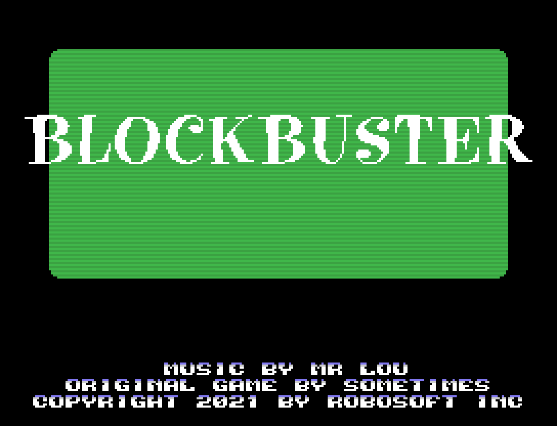 Blockbuster: décimo quarto jogo inscrito na MSXdev'21 | Revista Clube MSX