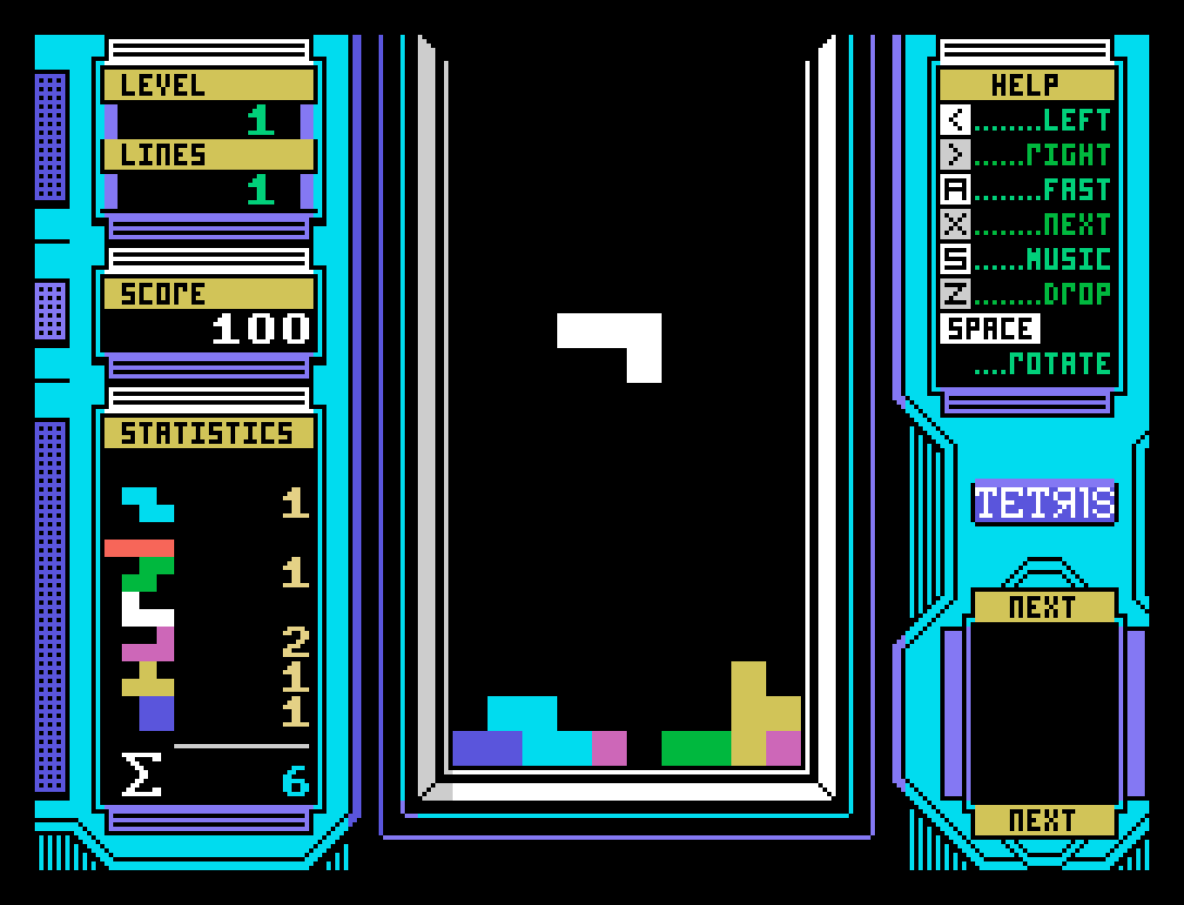 Tetris da Mirrorsoft ganha upgrade por Giovanni Nunes | Revista Clube MSX