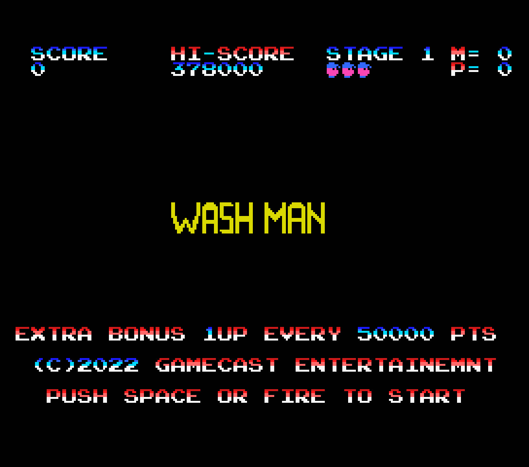 Wash Man: quinto jogo inscrito na MSXdev22 | Revista Clube MSX