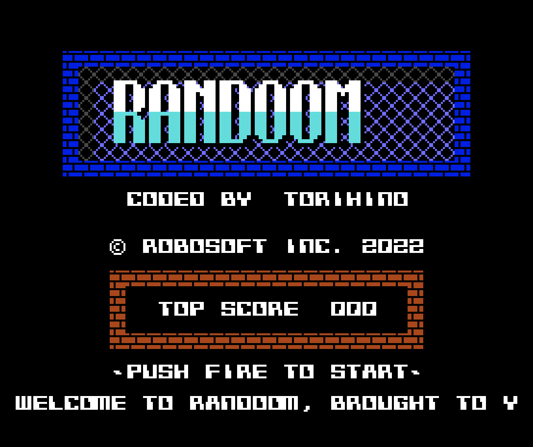 Randoom: oitavo jogo inscrito na MSXdev22 | Revista Clube MSX