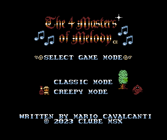 The 4 Masters of Melody Ex - Revista Clube MSX